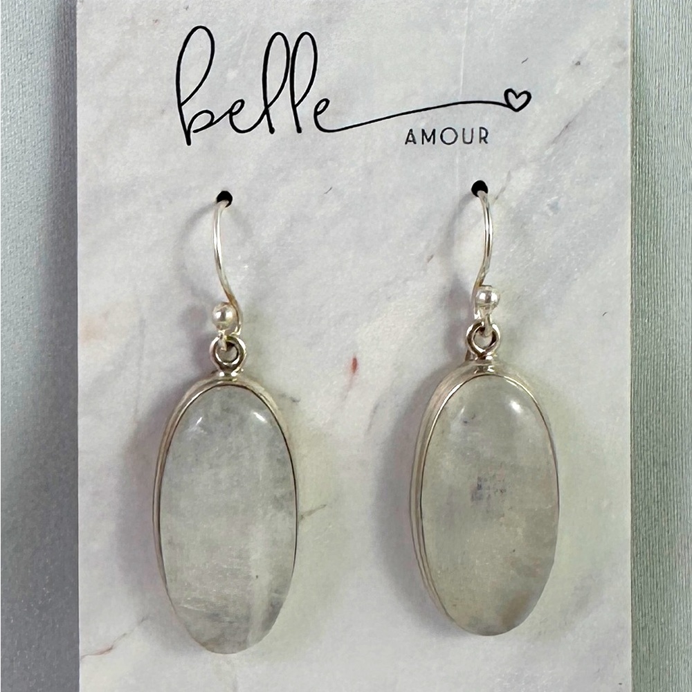 Moonstone - Curated Artisan Sterling Silver Earrings